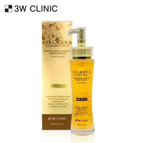 3W Clinic Collagen & Luxury Revitalizing Comfort 24K Gold Essence 150ml