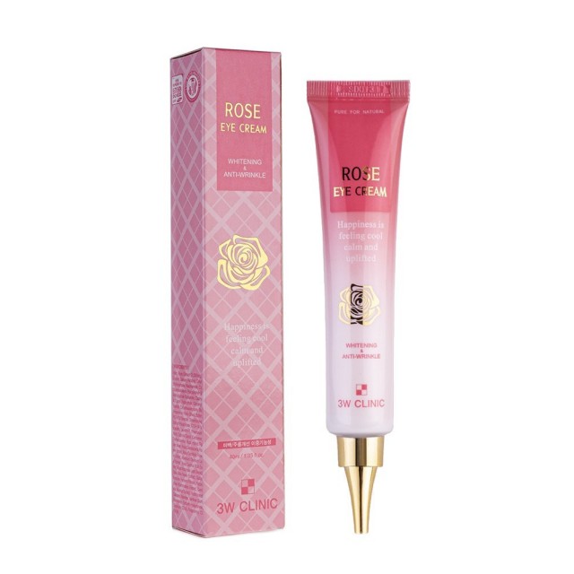 3W Clinic Whitening & Anti-Wrinkle Rose Eye Cream 40ml