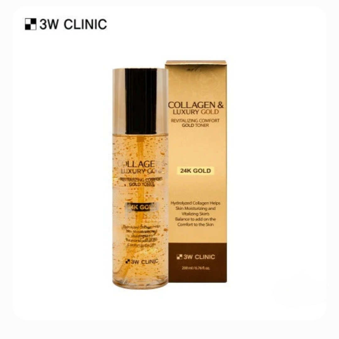 3W Clinic Collagen Luxury Gold Revitalizing Comfort Gold Toner 200ml