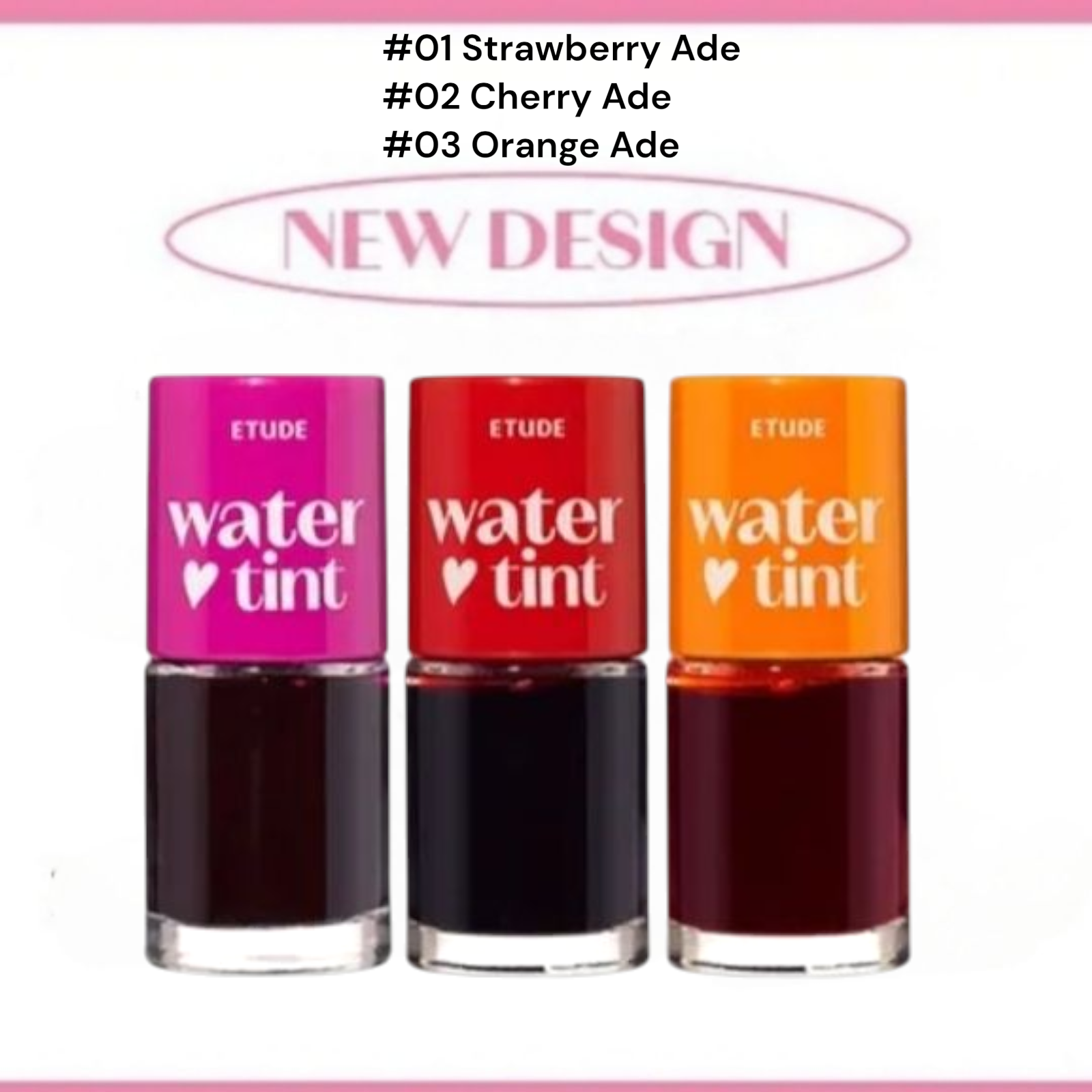 ETUDE Dear Darling Water Tint #01 Strawberry Ade 9g 7