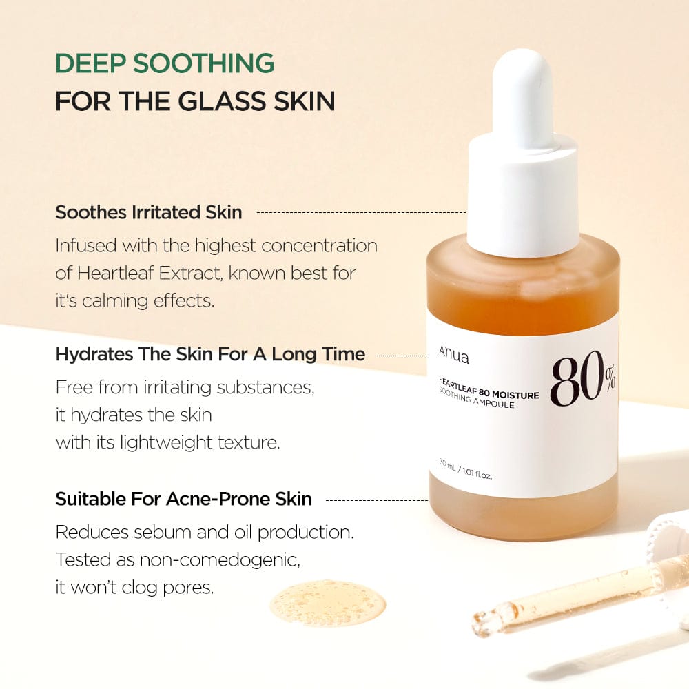 Anua - Heartleaf 80% Soothing Ampoule 30ml 3