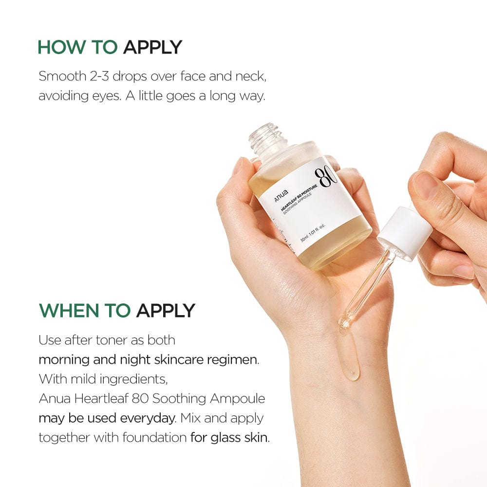 Anua - Heartleaf 80% Soothing Ampoule 30ml 4