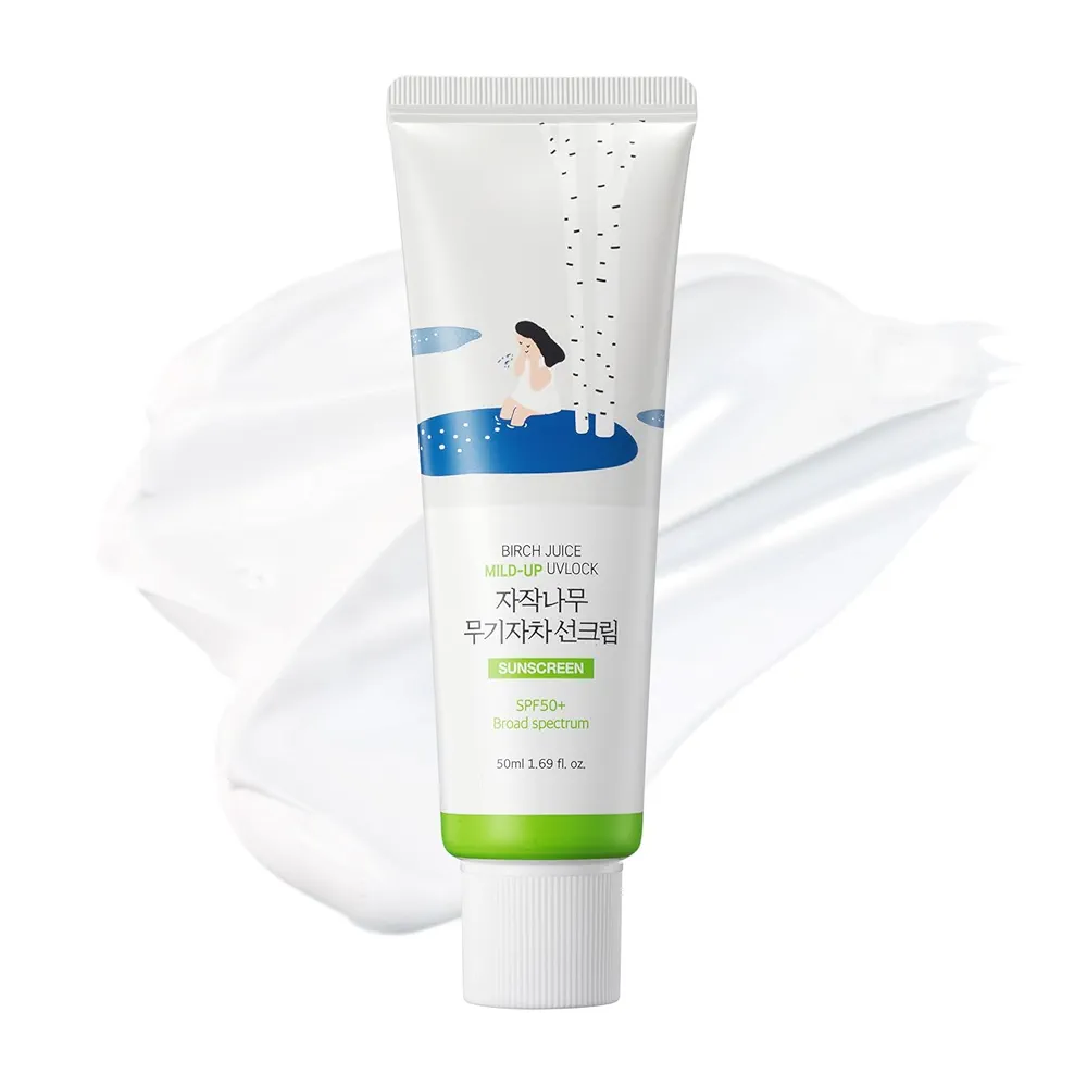 ROUND LAB - Birch Juice Moisturizing Mild Up Sunscreen 50ml