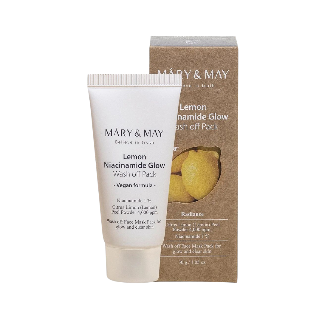 Mary&May - Lemon Niacinamide Glow Wash Off Mask Pack Mini 30g