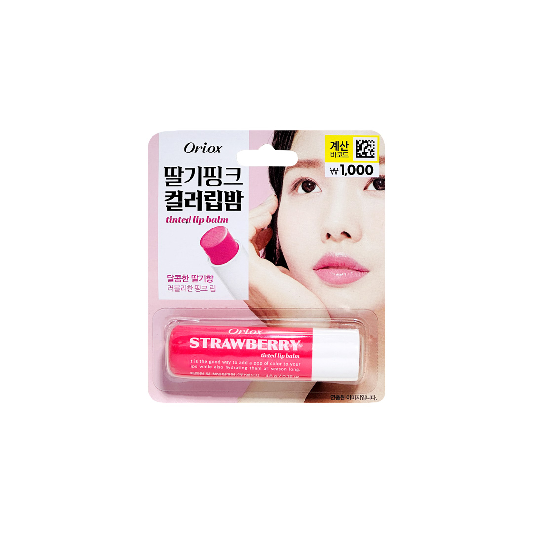 Oriox Color Lip Balm 4.8g (STRAWBERRY)