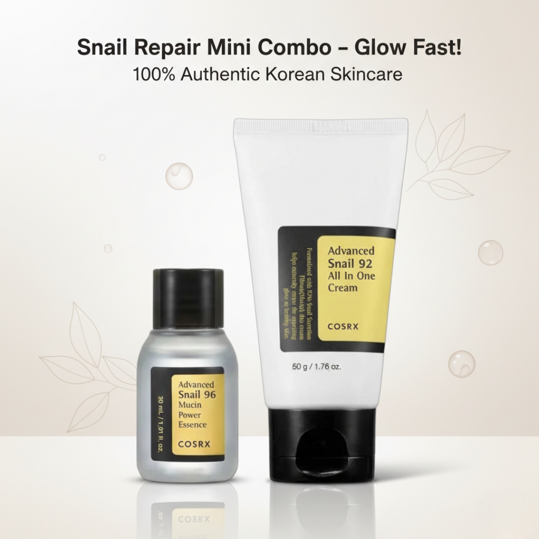 COSRX Advanced Snail 96 Mucin Power Essence 30mL & 92 All In One Cream 50g COMBO Mini
