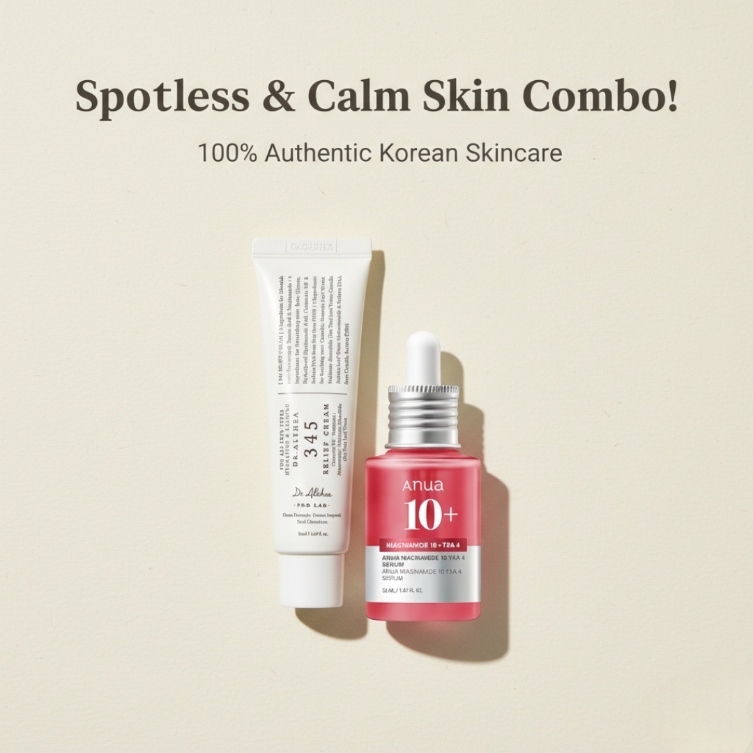 Anua - Niacinamide 10 TXA 4 Serum 30ml + Dr. Althea - 345 Relief Cream 50ml Combo