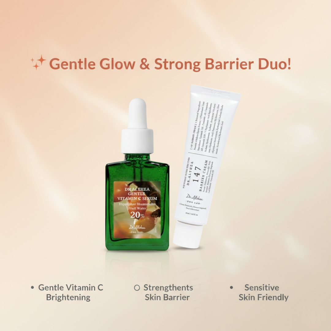 Dr. Althea - Gentle Vitamin C Serum 30ml + 147 Barrier Cream 50ml Combo
