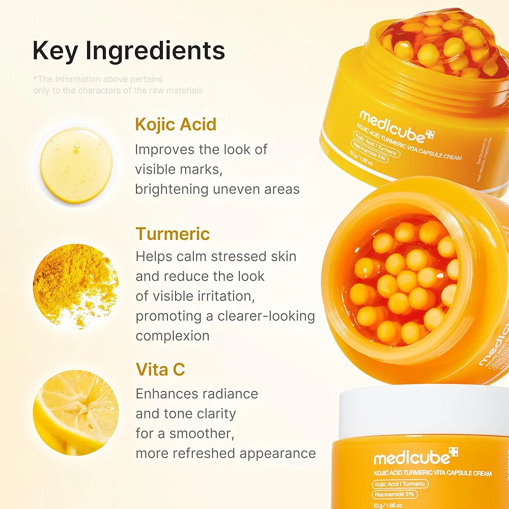 medicube - Kojic Acid Turmeric Vita Capsule Cream 53g 3