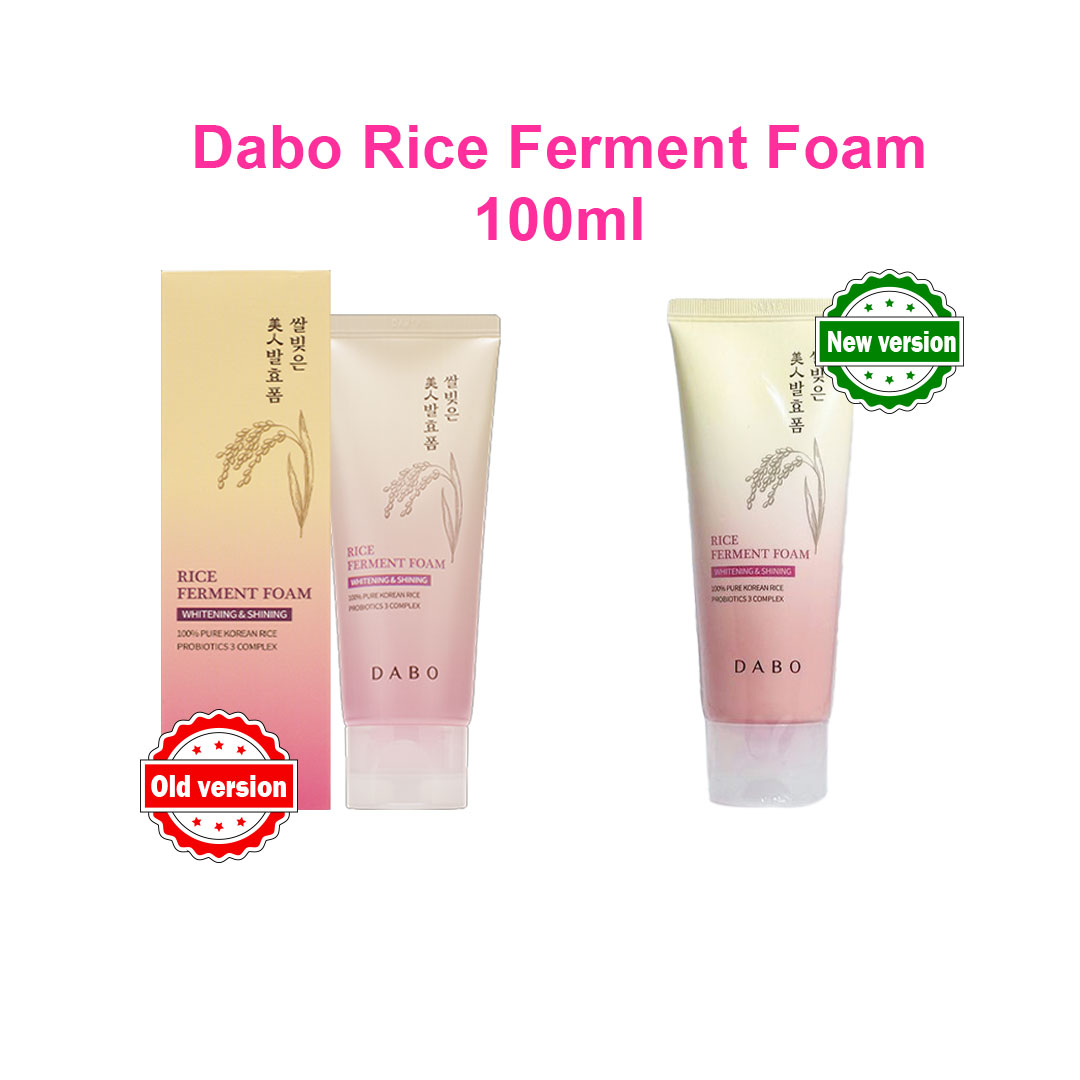 Dabo Rice Ferment Foam Cleanser Whitening & Shining 100ml 2