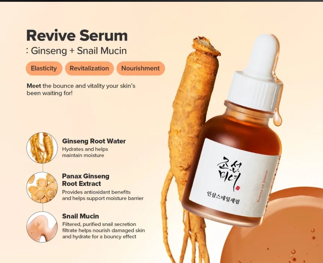 Beauty of Joseon - Revive Serum Jumbo: Ginseng + Snail Mucin 60ml 2