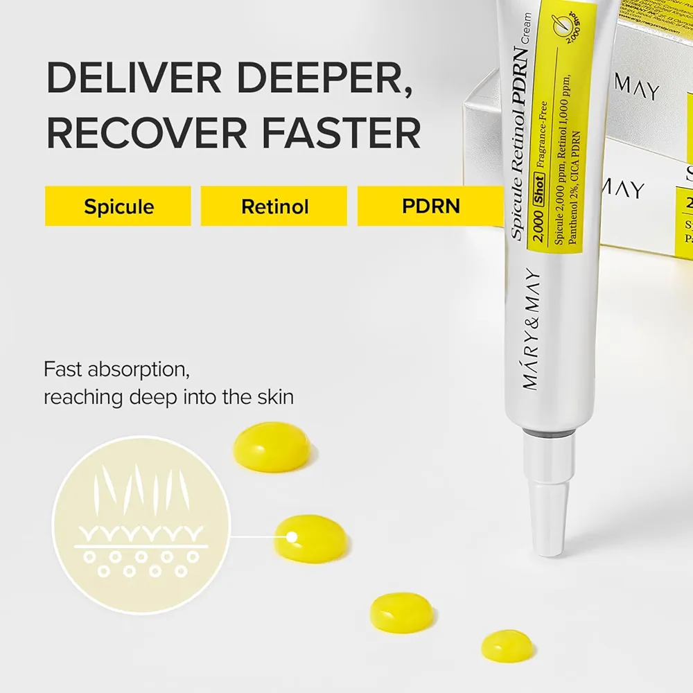 Mary & May - Spicule Retinol PDRN Cream 15g 4