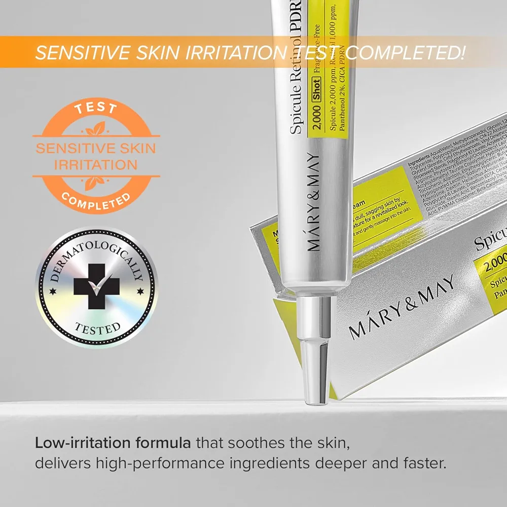 Mary & May - Spicule Retinol PDRN Cream 15g 5