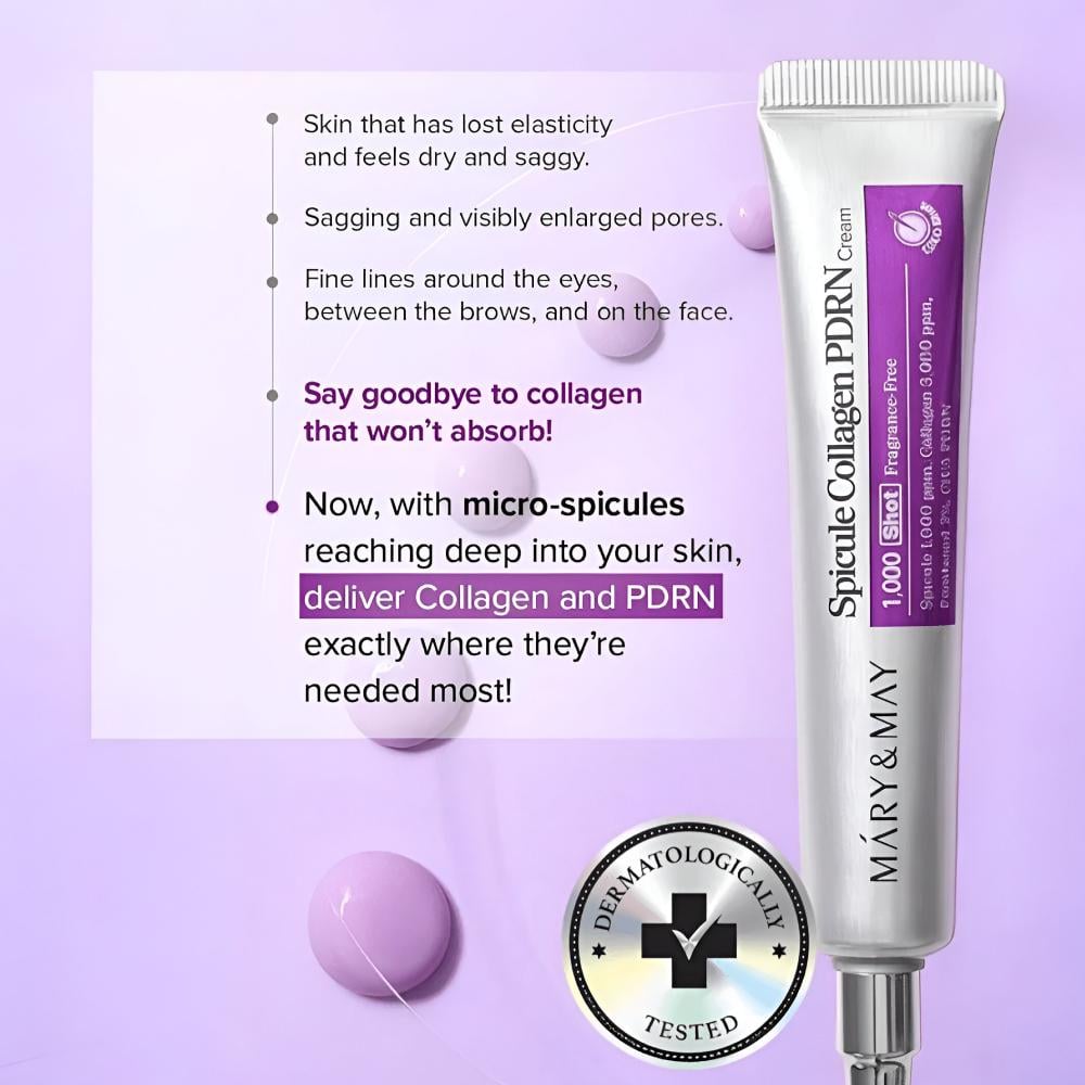 Mary & May - Spicule Collagen PDRN Cream 15g 3