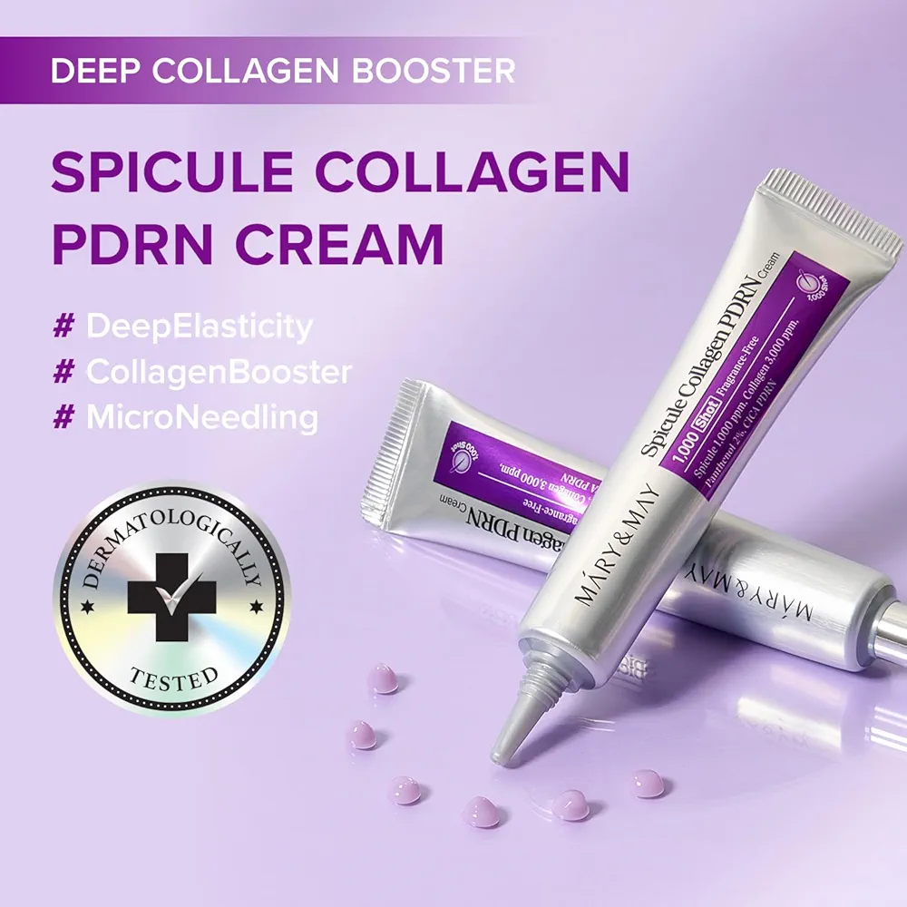 Mary & May - Spicule Collagen PDRN Cream 15g 4