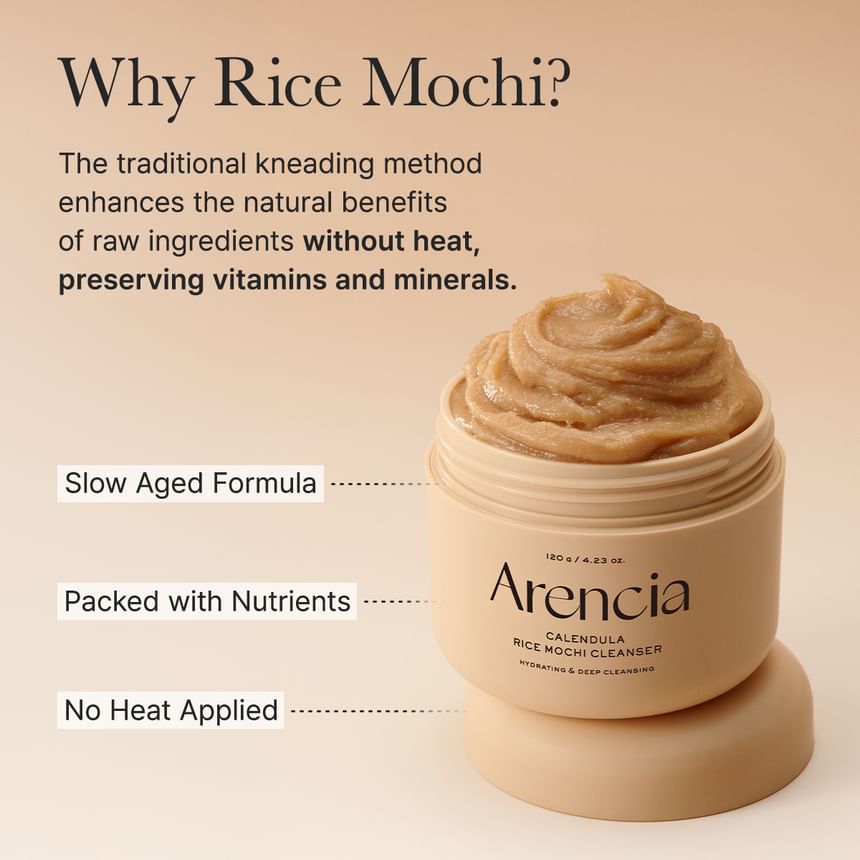 Arencia - Calendula Rice Mochi Cleanser 120g 9