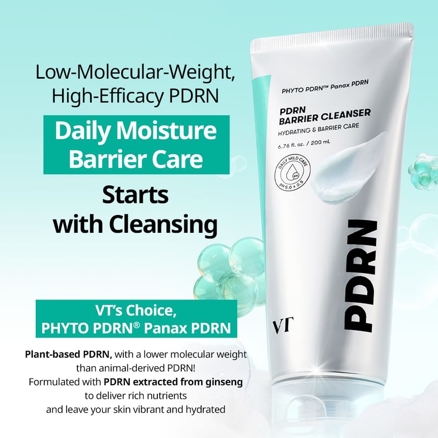 VT Cosmetics - PDRN Barrier Cleanser 200ml 8
