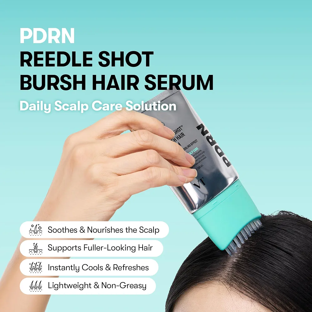 VT Cosmetics - PDRN Reedle Shot Brush Hair Serum 100ml 2
