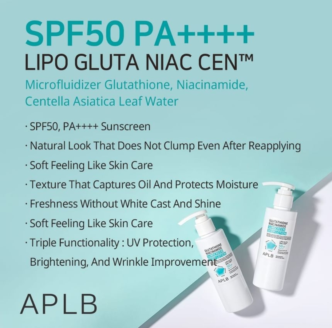 APLB - Glutathione Niacinamide Sunscreen Body Lotion 150ml 3