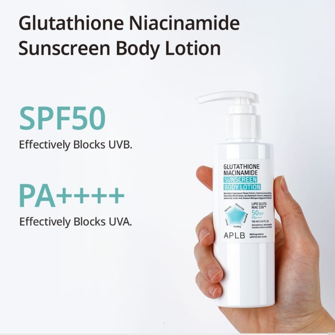 APLB - Glutathione Niacinamide Sunscreen Body Lotion 150ml 5