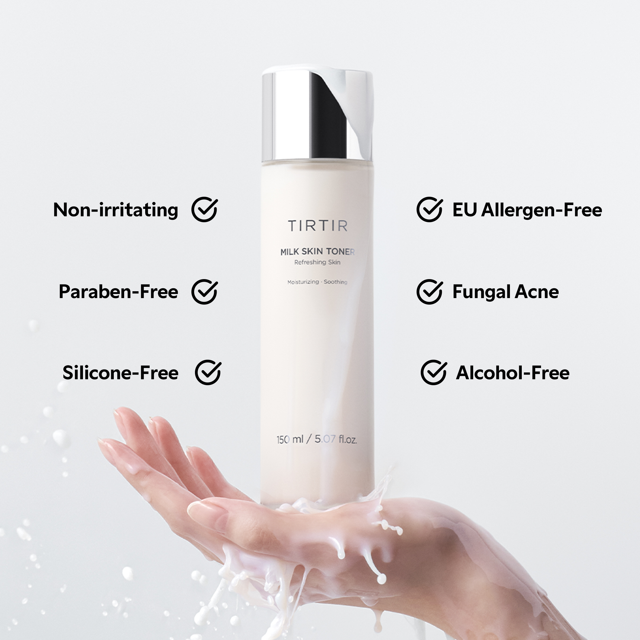 TIRTIR - Milk Skin Toner 150ml 7