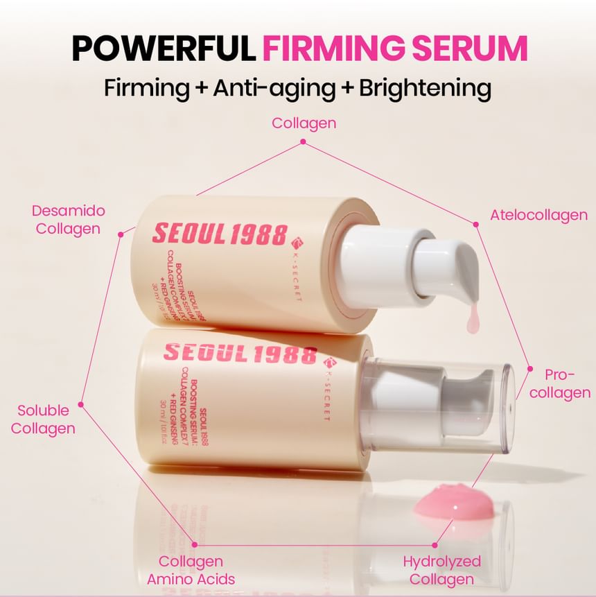 KSECRET - SEOUL 1988 Boosting Serum : Collagen Complex 7 + Red Ginseng 30ml  2
