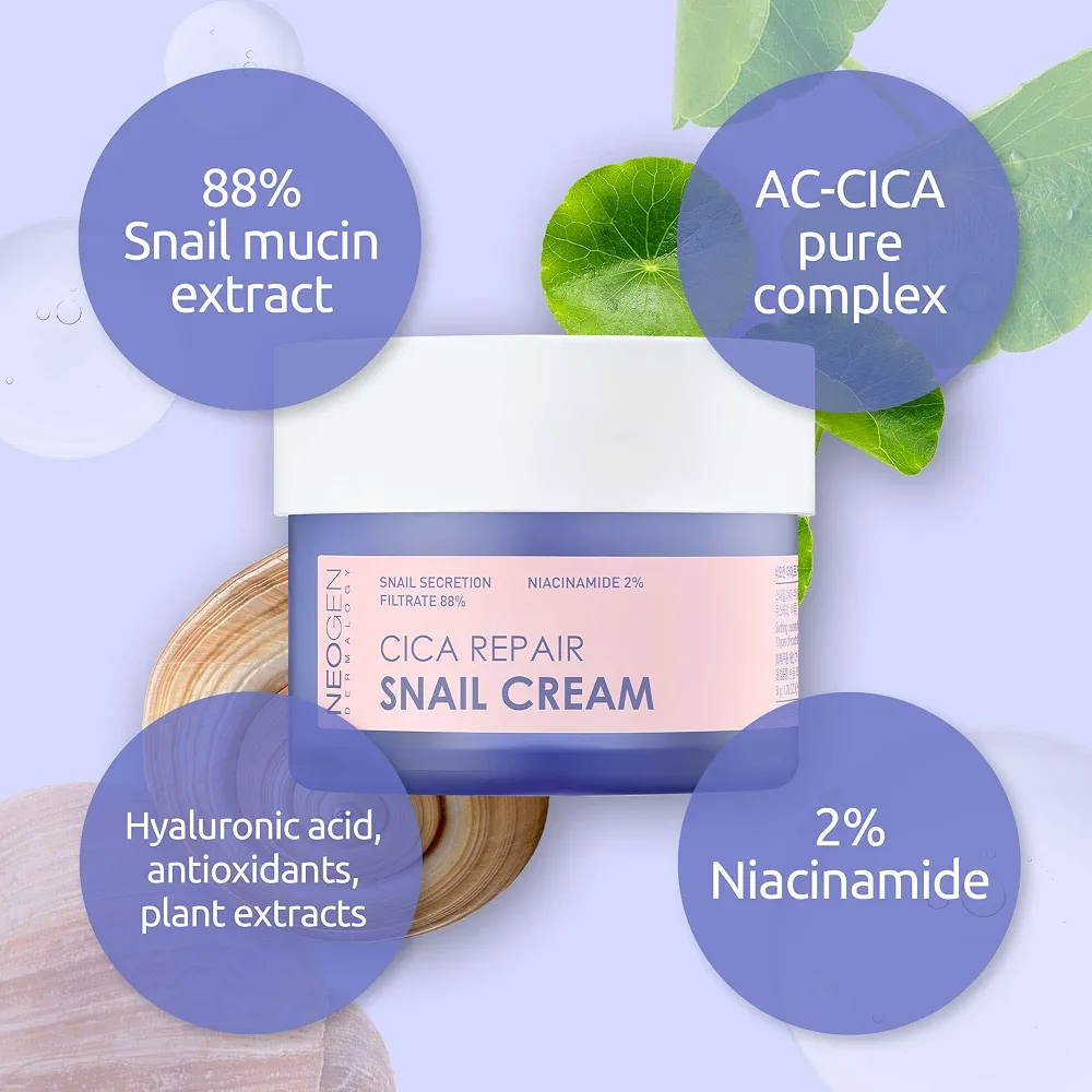 NEOGEN - Dermalogy Cica Repair Snail Cream 50gm 6