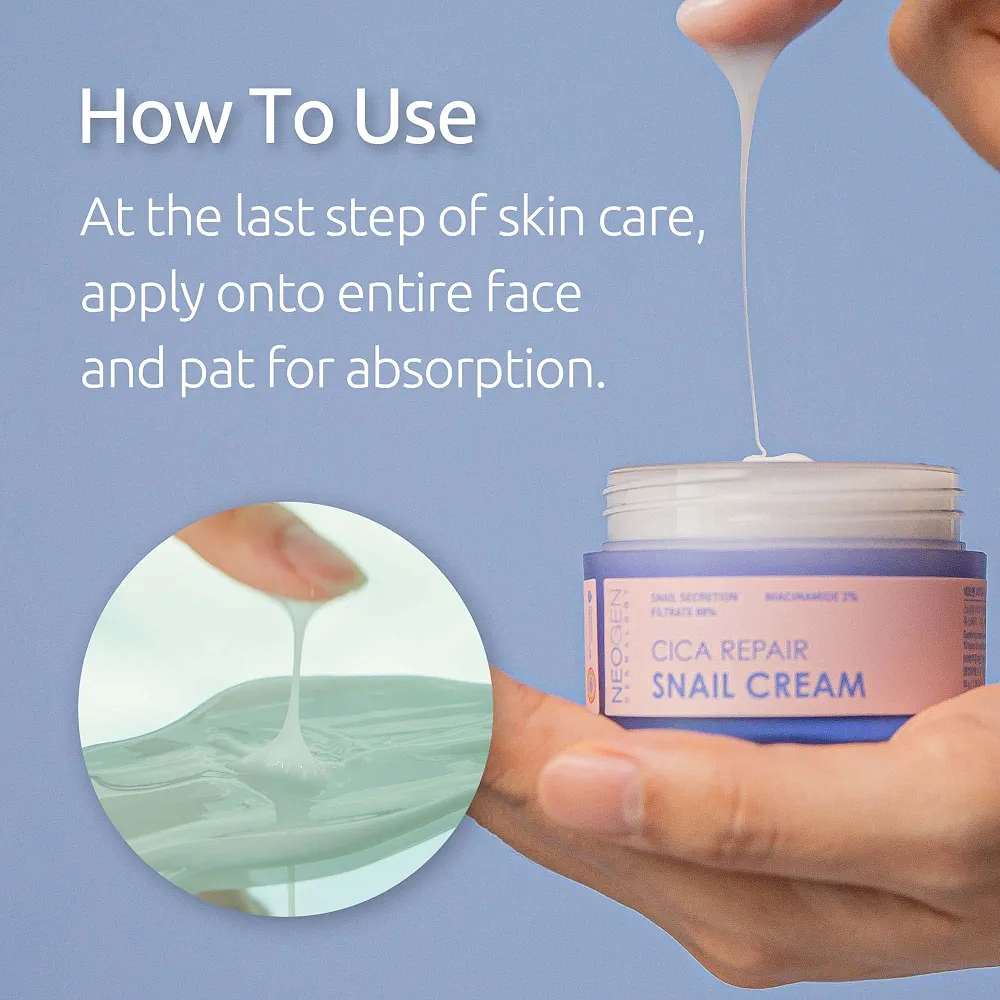 NEOGEN - Dermalogy Cica Repair Snail Cream 50gm 7