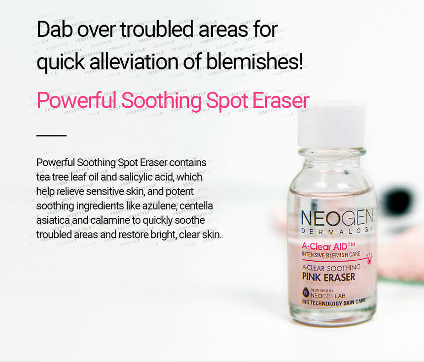 NEOGEN - Dermalogy A-Clear Soothing Pink Eraser 15ml 7