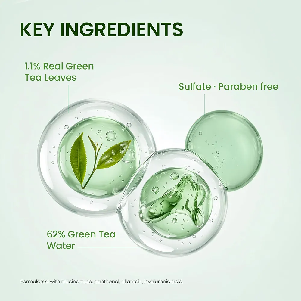 NEOGEN - Dermalogy Real Fresh Foam Cleanser Green Tea 160ml 3