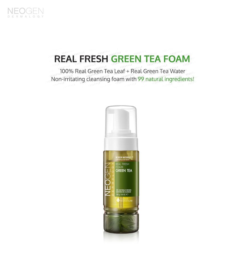 NEOGEN - Dermalogy Real Fresh Foam Cleanser Green Tea 160ml 5