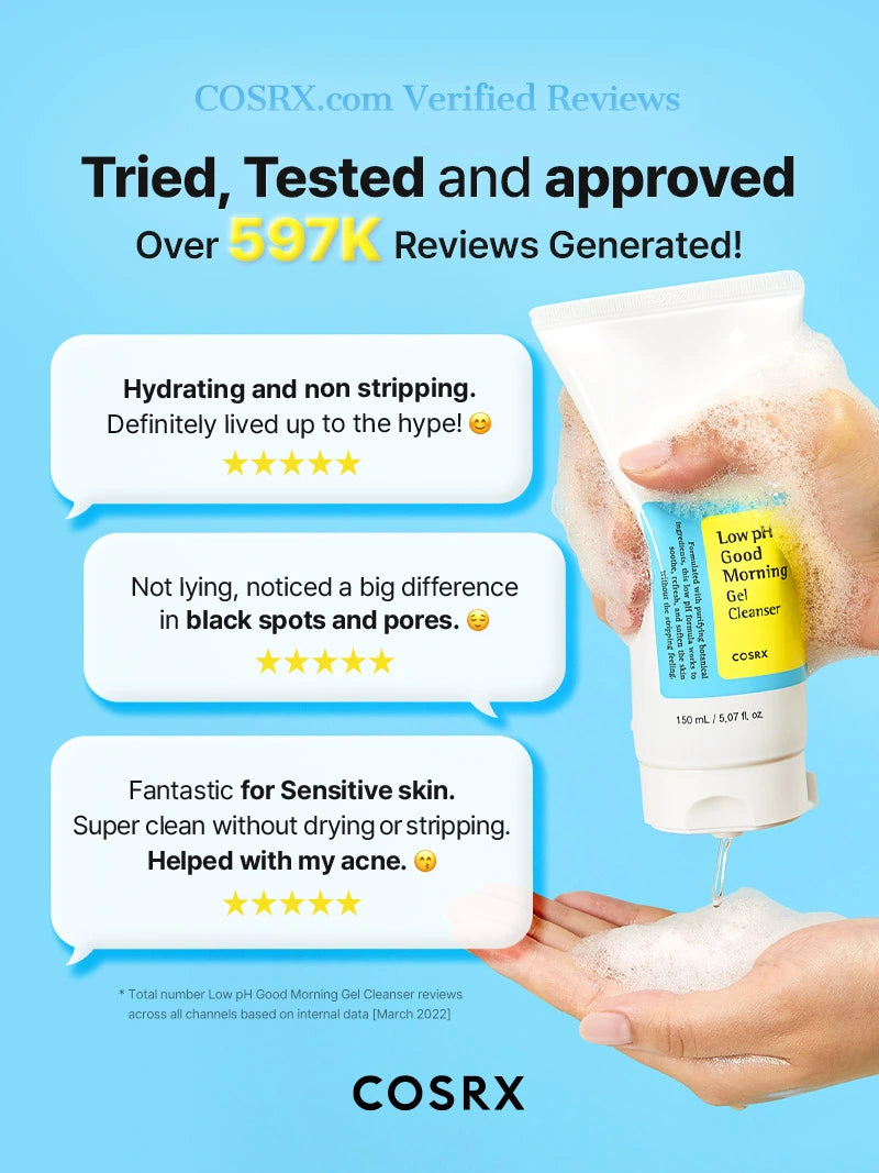 COSRX - Low pH Good Morning Gel Cleanser 150ml 10
