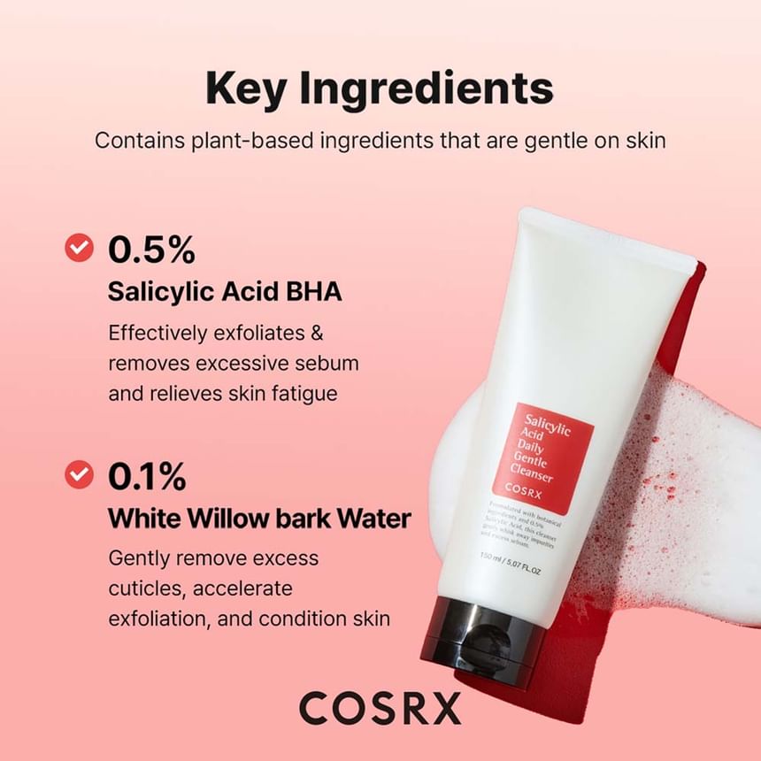 COSRX - Salicylic Acid Daily Gentle Cleanser 150ml 5