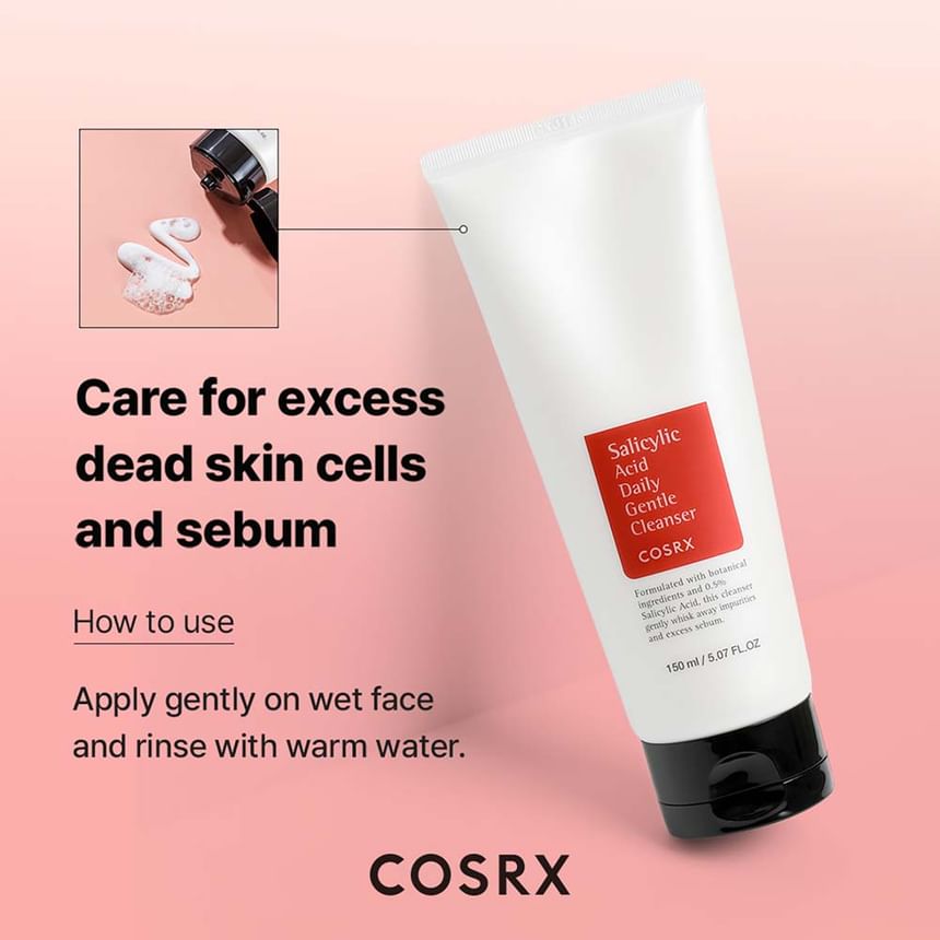 COSRX - Salicylic Acid Daily Gentle Cleanser 150ml 6