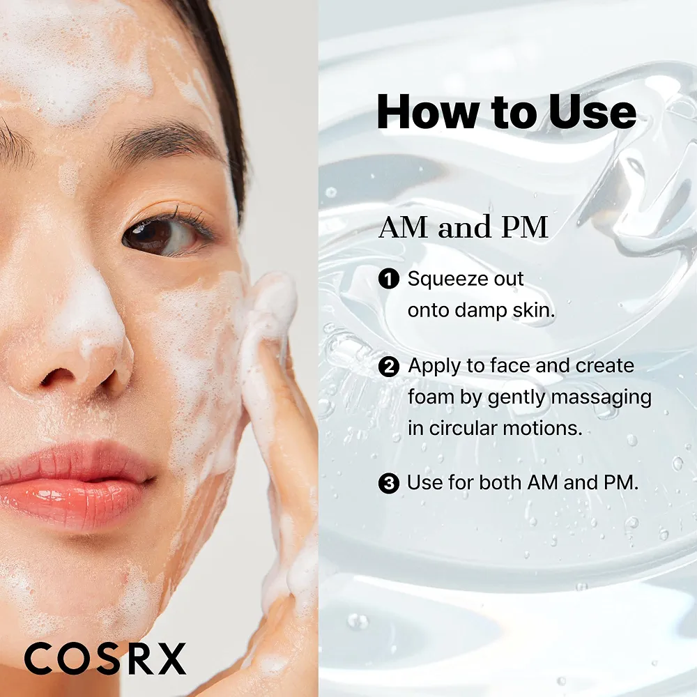 COSRX - Low pH Good Morning Gel Cleanser 50ml 3