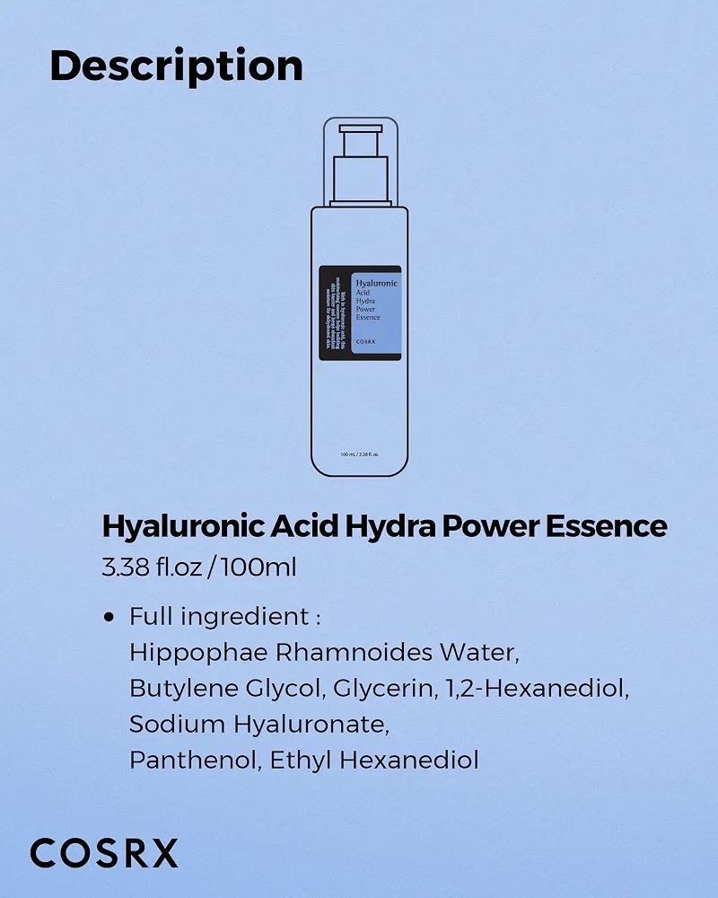 COSRX - Hyaluronic Acid Hydra Power Essence 100ml 8