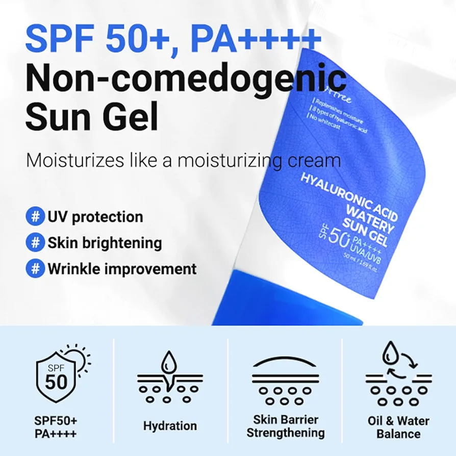Isntree - Hyaluronic Acid Watery Sun Gel 50ml 4