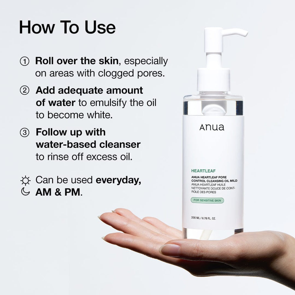 Anua - Heartleaf Pore Control Cleansing Oil Mild 200ml 4