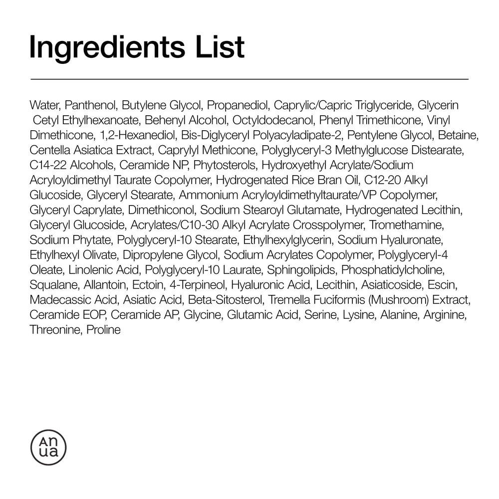 Anua - 3 Ceramide Panthenol Moisture Barrier Cream 100ml 6