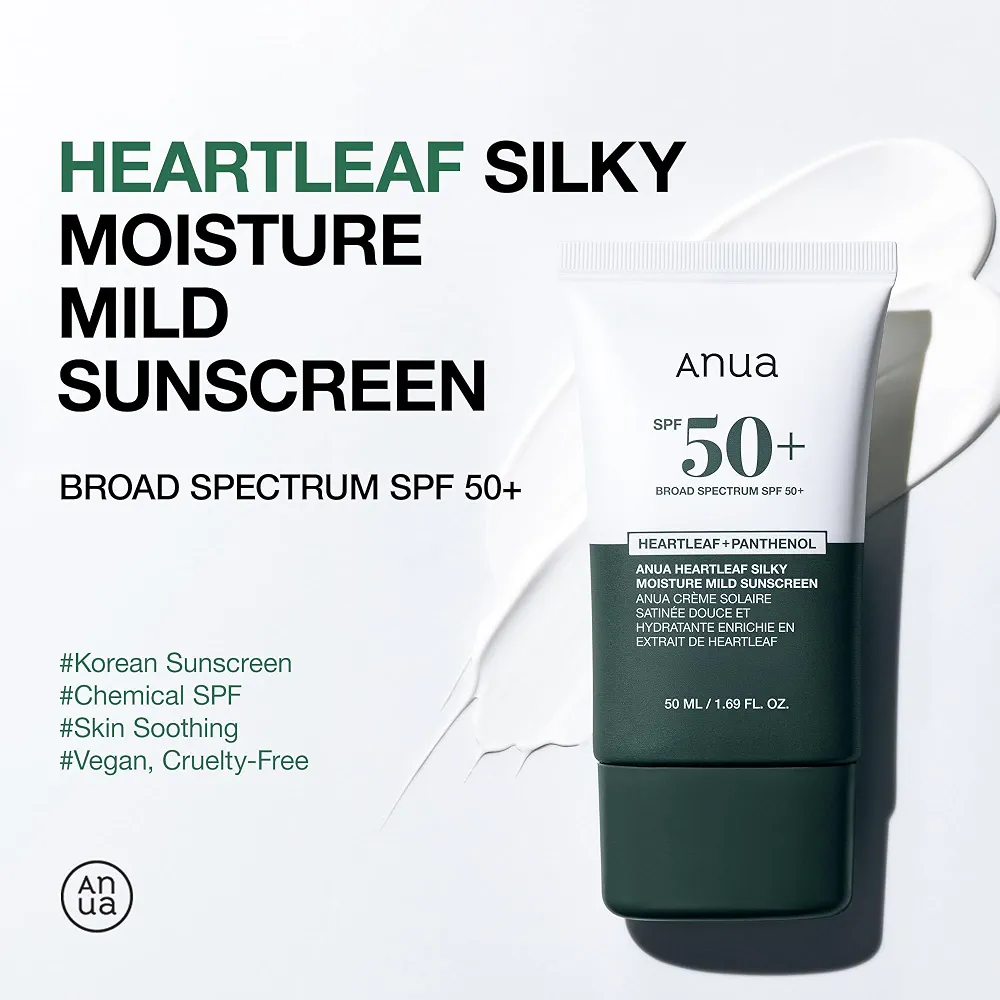 Anua - Heartleaf Silky Moisture Sun Cream 50ml 3