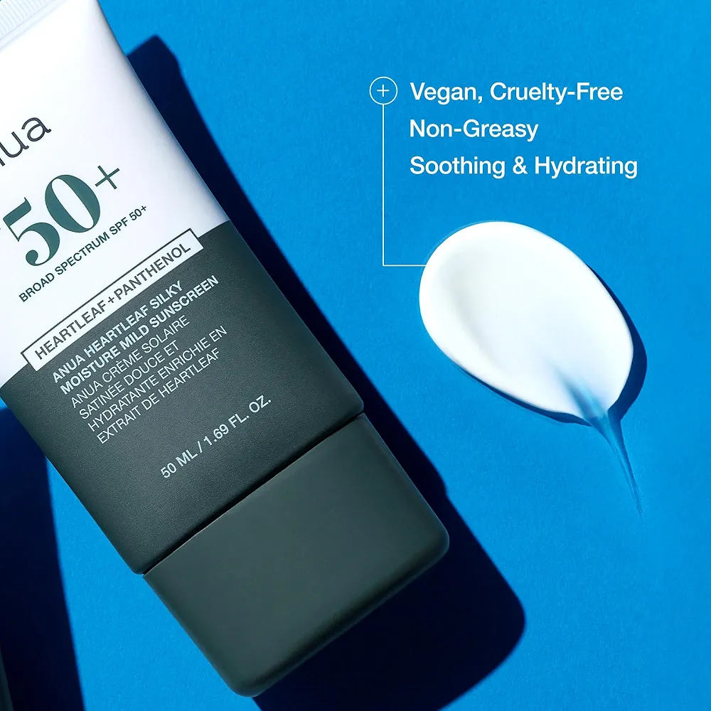 Anua - Heartleaf Silky Moisture Sun Cream 50ml 6