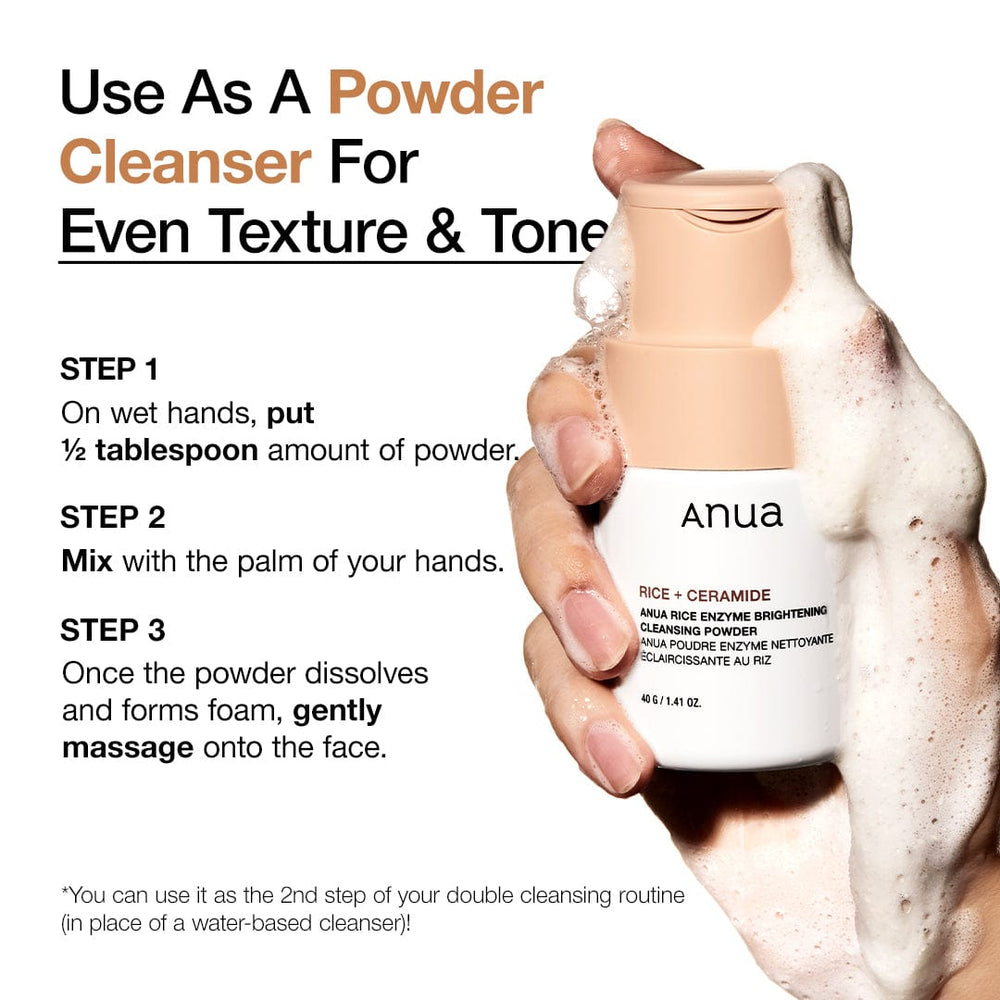 Anua - Rice Enzyme Brightening Cleansing Powder 40g 4
