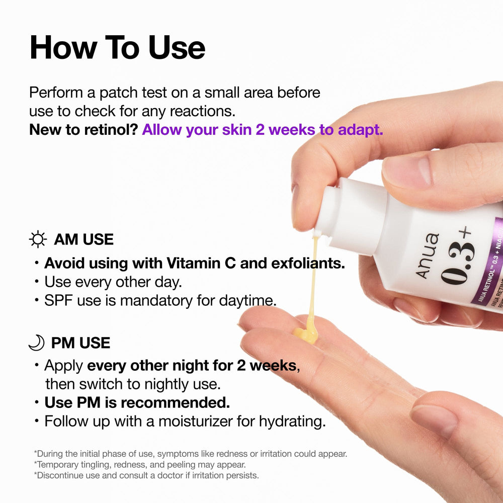 Anua - Retinol 0.3% + Niacin Renewing Serum 30ml 7