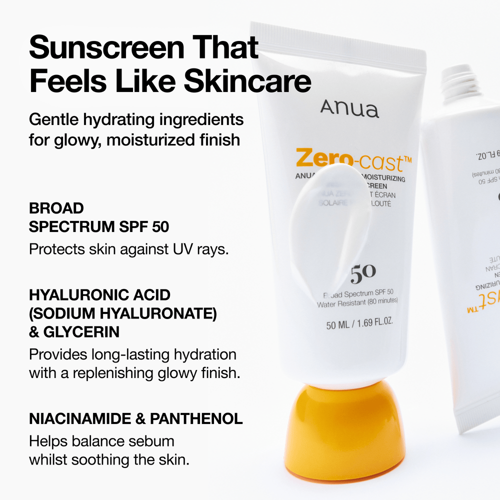 Anua - Zero-Cast Moisturizing Finish Sunscreen 50ml 4