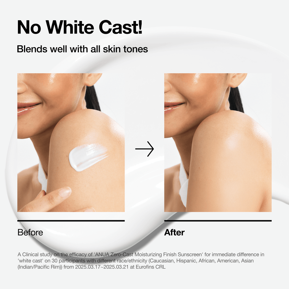 Anua - Zero-Cast Moisturizing Finish Sunscreen 50ml 6