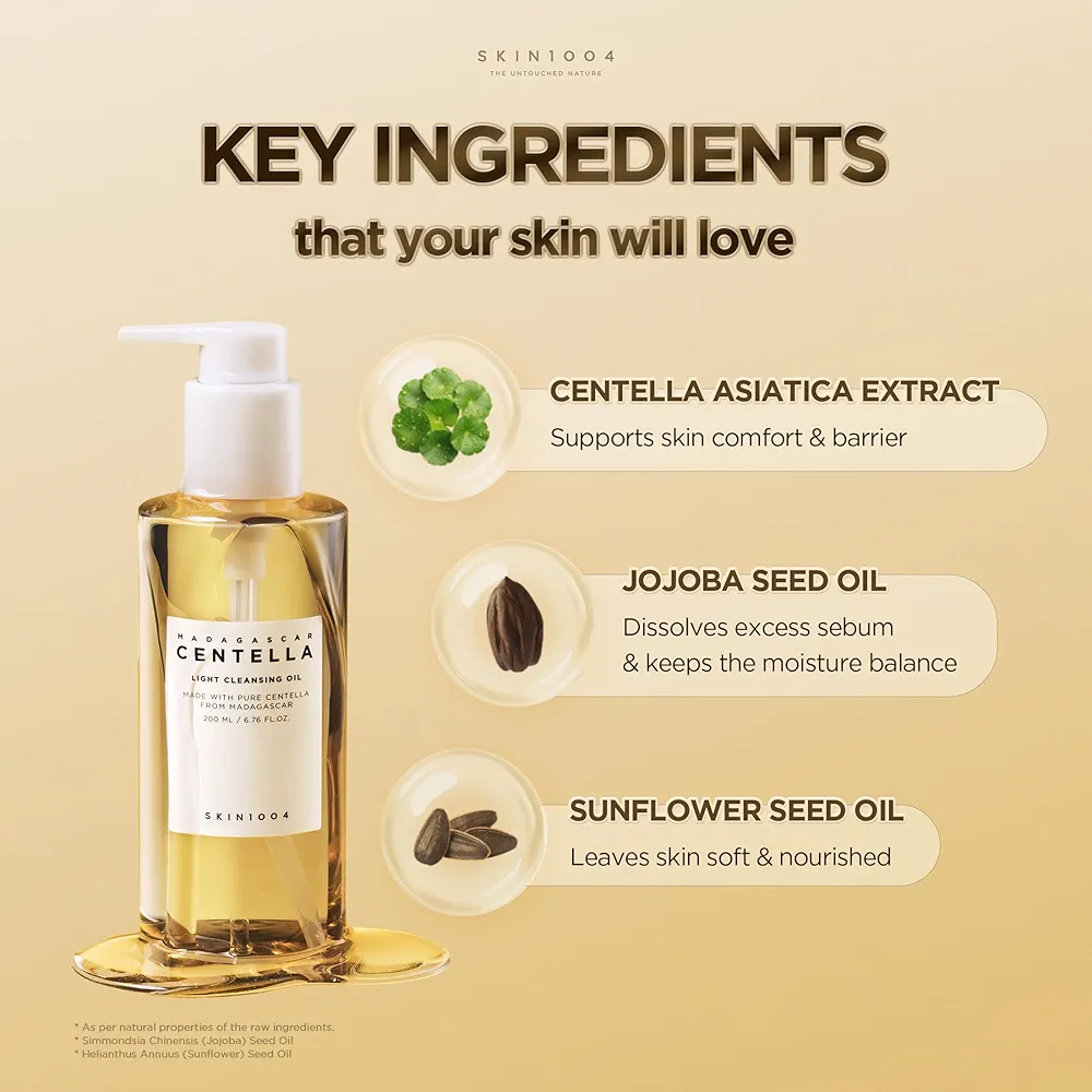 SKIN1004 - Madagascar Centella Light Cleansing Oil 200ml 6