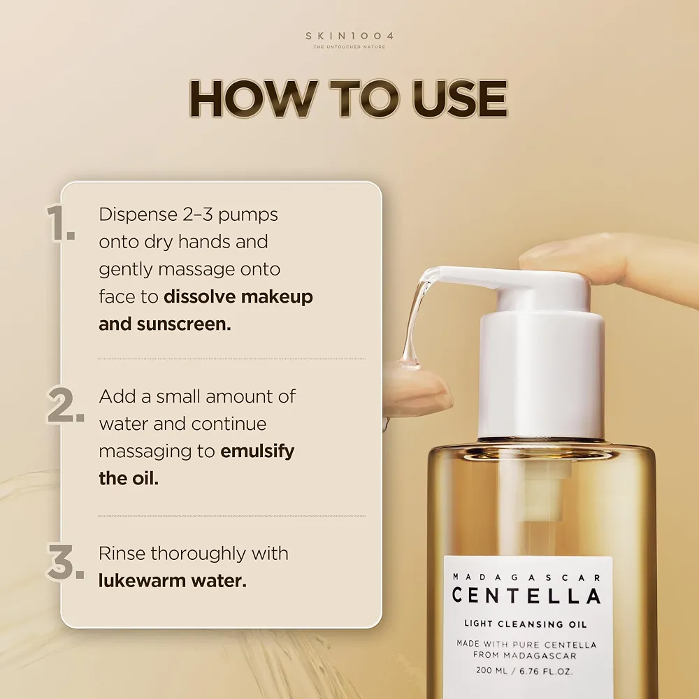SKIN1004 - Madagascar Centella Light Cleansing Oil 200ml 7