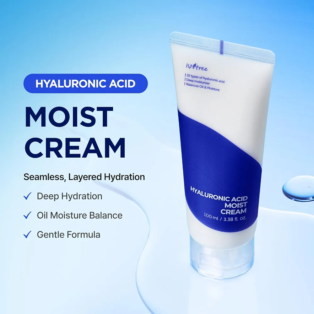 Isntree - Hyaluronic Acid Moist Cream 100ml  3