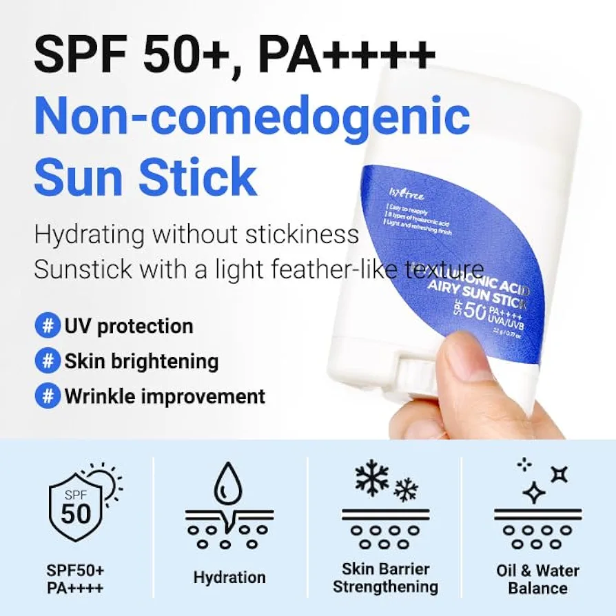 Isntree Hyaluronic Acid Airy Sun Stick SPF50+ PA++++ 22g 2