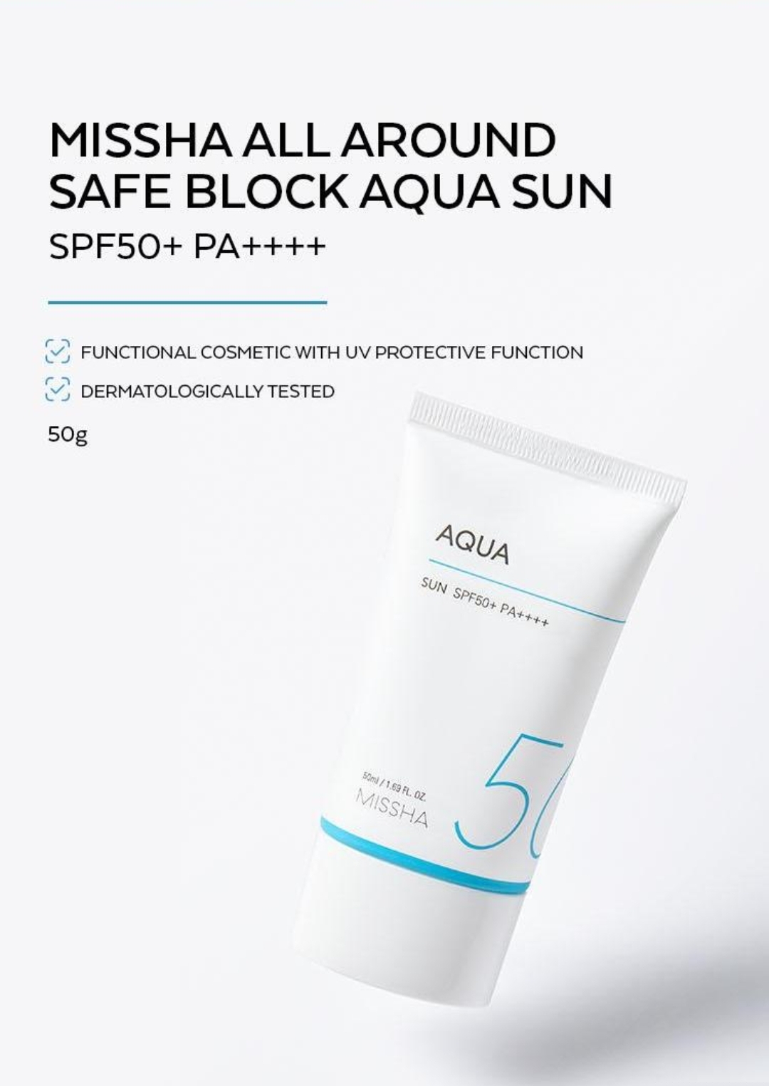 MISSHA - All Around Safe Block Aqua Sun 50ml 6